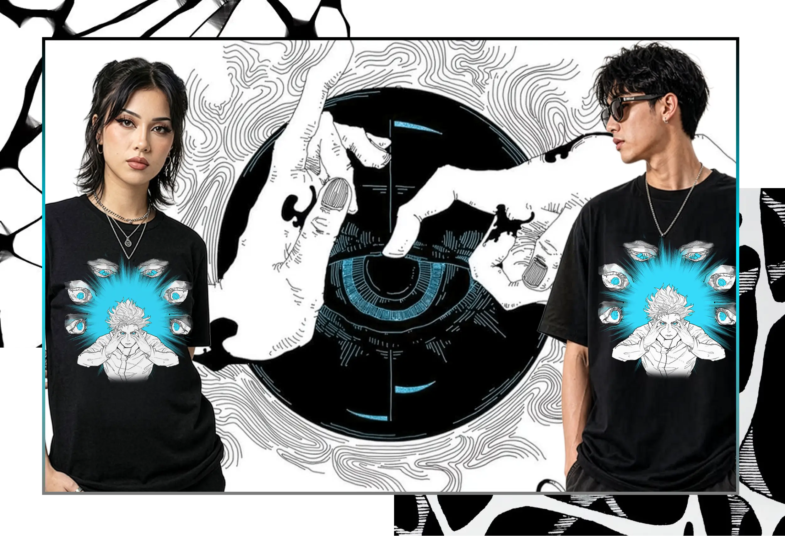 grafica magliette Gojo Satoru starshop latina
